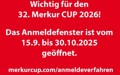 Anmeldung zum Merkur CUP 2026