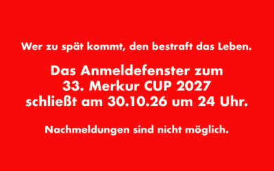 Jetzt anmelden und Startplatz sichern